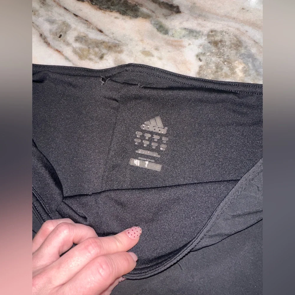 Adidas Size Large Women's Black Shorts with‎ Biker Shorts